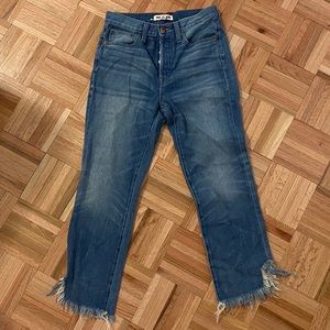 Madewell (Rivet&Thread) boyfriend frayed jeans, 25